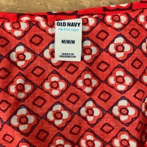 Old Navy Red Cotton Tunic